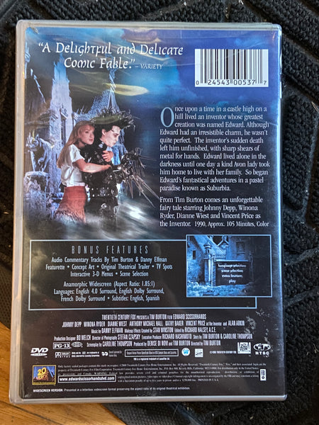 Edward Scissorhands (1990) - Used NM DVD 2000 Anniversary Edition 20th Century Fox - Shuga Records