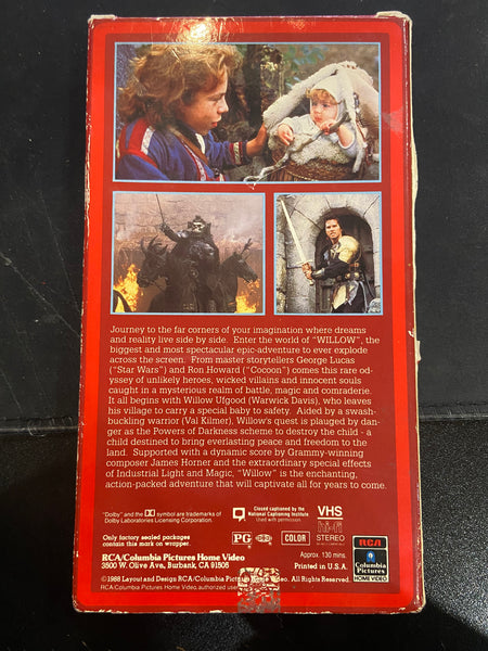 Willow (1988) - Used VG+ VHS 1994 Columbia Pictures Tape - Shuga Records