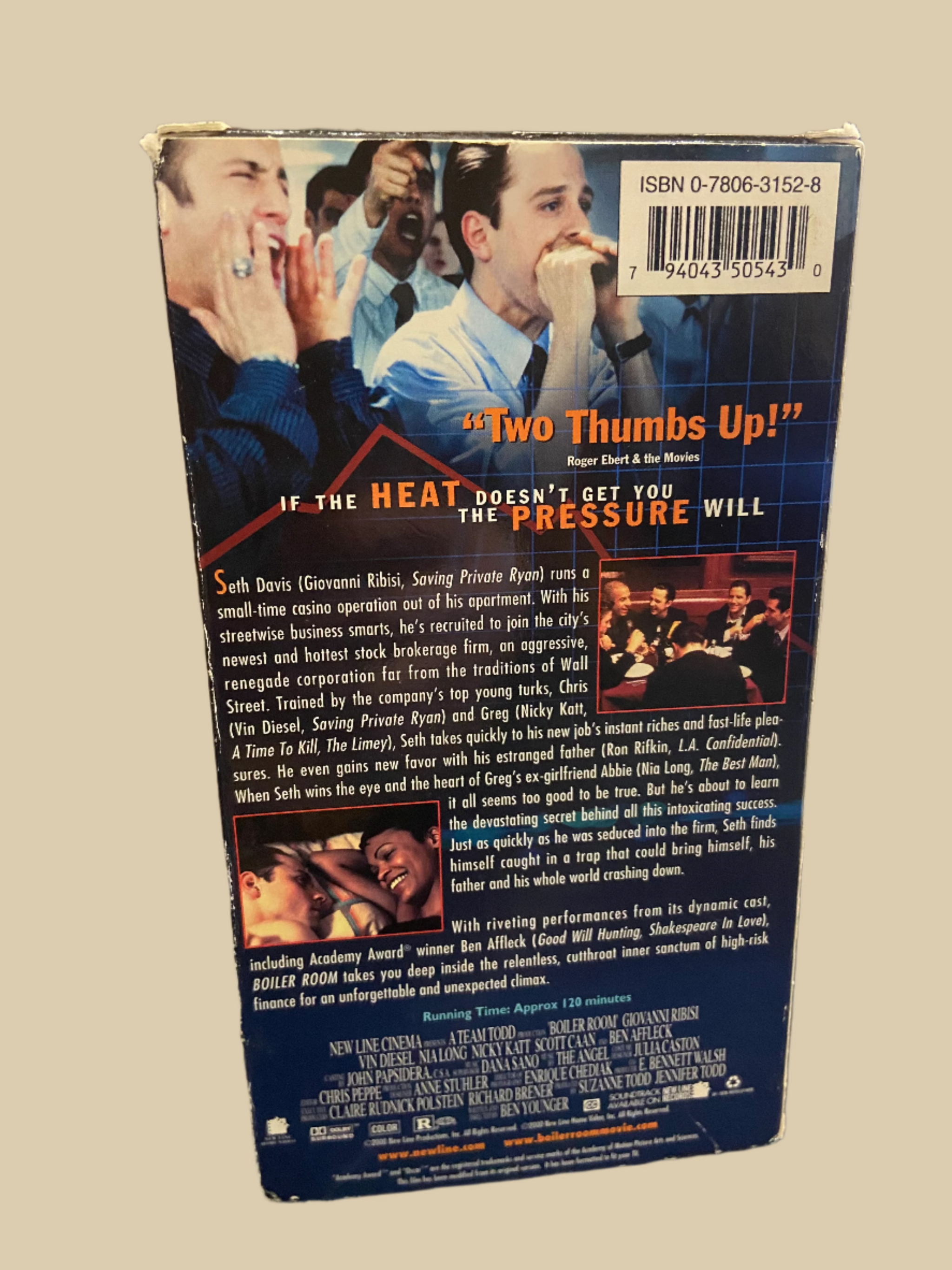 Boiler Room (2000) - Used VG+ VHS 2000 New Line Cinema Tape– Shuga Boiler Room (2000) - Used VG+ VHS 2000 New Line Cinema Tape– Shuga