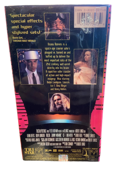 Johnny Mnemonic (1995) - Used VG+ VHS 1995 Tri Star Tape - Shuga Records