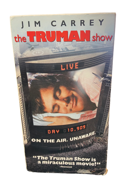 The Truman Show (1998)- VG+ VHS 1999 Paramount Tape - Shuga Records