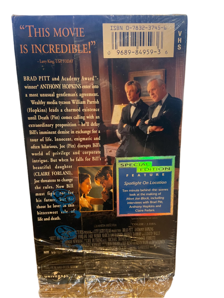 Meet Joe Black (1998) - Used NM 2 VHS 1999 Special Edition Universal Tape - Shuga Records