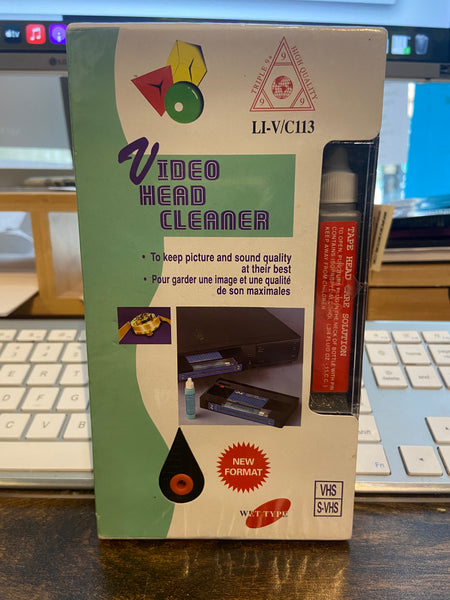 VIdeo Head Cleaner - New VHS Tape Cleaning Kit - Shuga Records