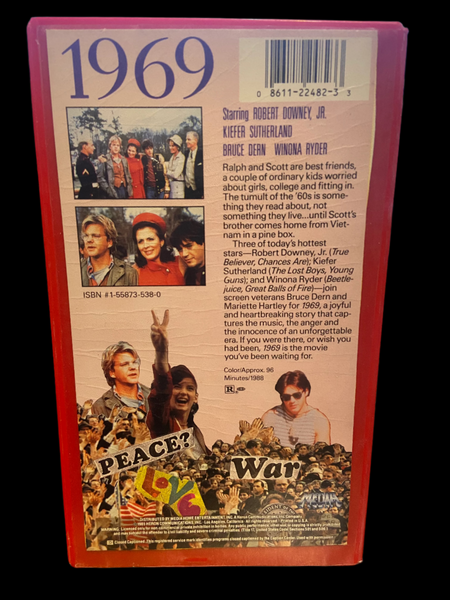 1969 (1988) - Used VG VHS 1988 Clamshell Rental Copy Tape - Shuga Records