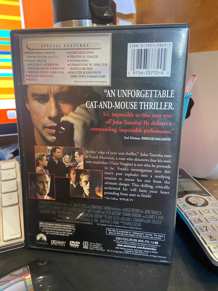 Domestic Disturbance (2001) - Used VG+ 2002 DVD Paramount - Shuga Records