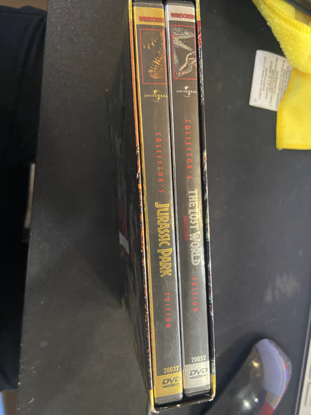 Jurassic Park (1993) /The Lost World (1997) Box Set - Used VG+ 2 DVD 2000 Universal Collector's Edition - Shuga Records