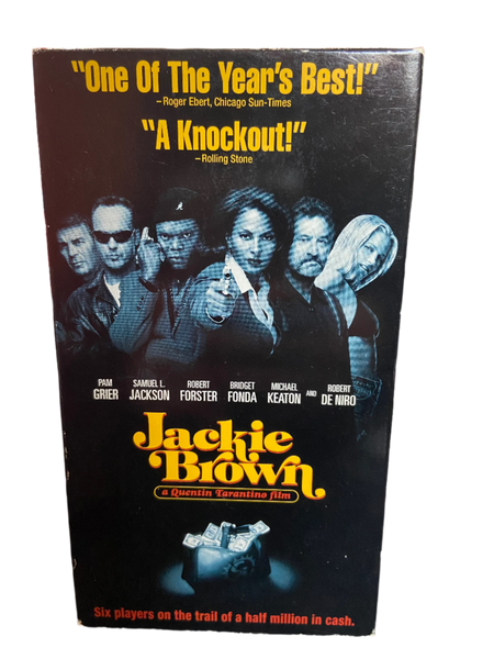 Jackie Brown (1997) - Used VG+ VHS 1997 Miramax Tape - Shuga Records