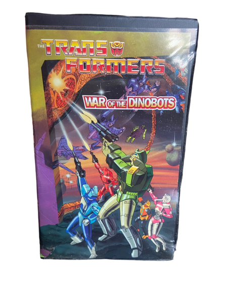 Transformers: War of The Dinobots (1984) - Used VG+ VHS 1984 Canadian Sunbow Tape - Shuga Records