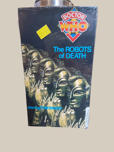 Doctor Who: The Robots of Death (1977) - Used NM VHS 1987 CBS Fox Tape - Shuga Records