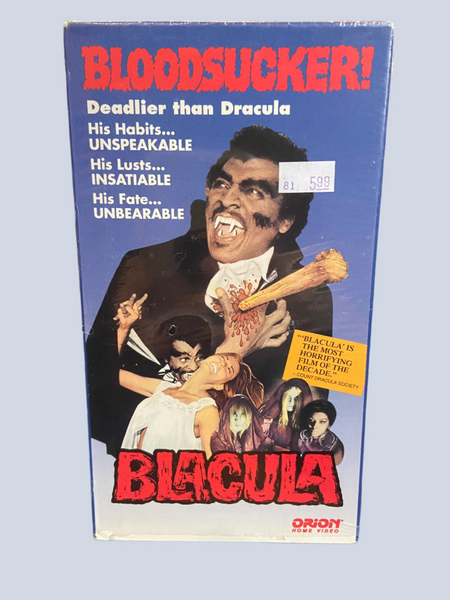 Blacula (1972) - Used M- VHS 1993 Orion Tape - Shuga Records