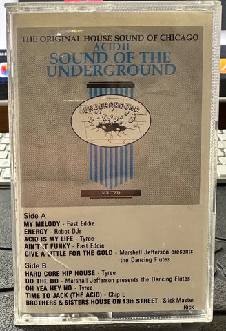 Various – Acid II Sound Of The Underground - VG+ Cassette Album 1988 DJ International Underground USA Tape - Chicago House / Acid House / Hip House