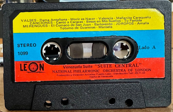 Frank Barber & National Philarmonic Orchestra Of London – Venezuela Suite "Suite Central" - VG+ Cassette 1980s LEON Venezuela Tape - Classical - Shuga Records
