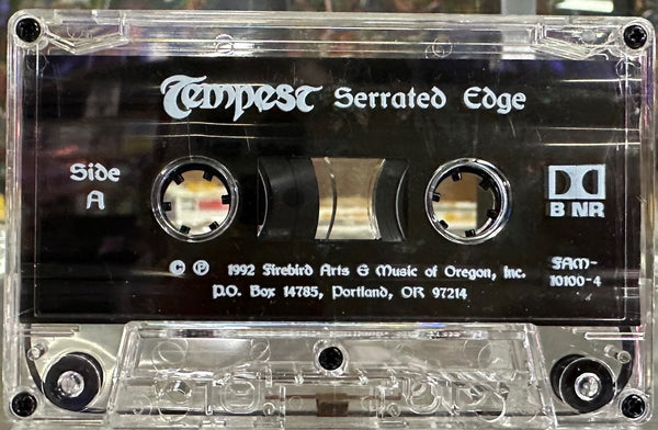 Tempest – Serrated Edge - Mint- Cassette 1992 Firebird Arts USA Tape - Prog Rock / Folk Rock / Celtic - Shuga Records