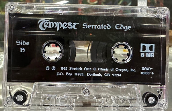 Tempest – Serrated Edge - Mint- Cassette 1992 Firebird Arts USA Tape - Prog Rock / Folk Rock / Celtic - Shuga Records