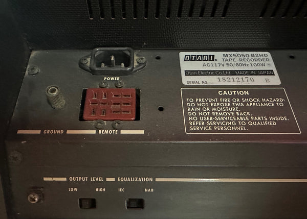 Otari MX-5050 B2HD Professional Reel to Reel Mastering Tape Recorder 2-T & 4-Track Playback 15ips - Shuga Records