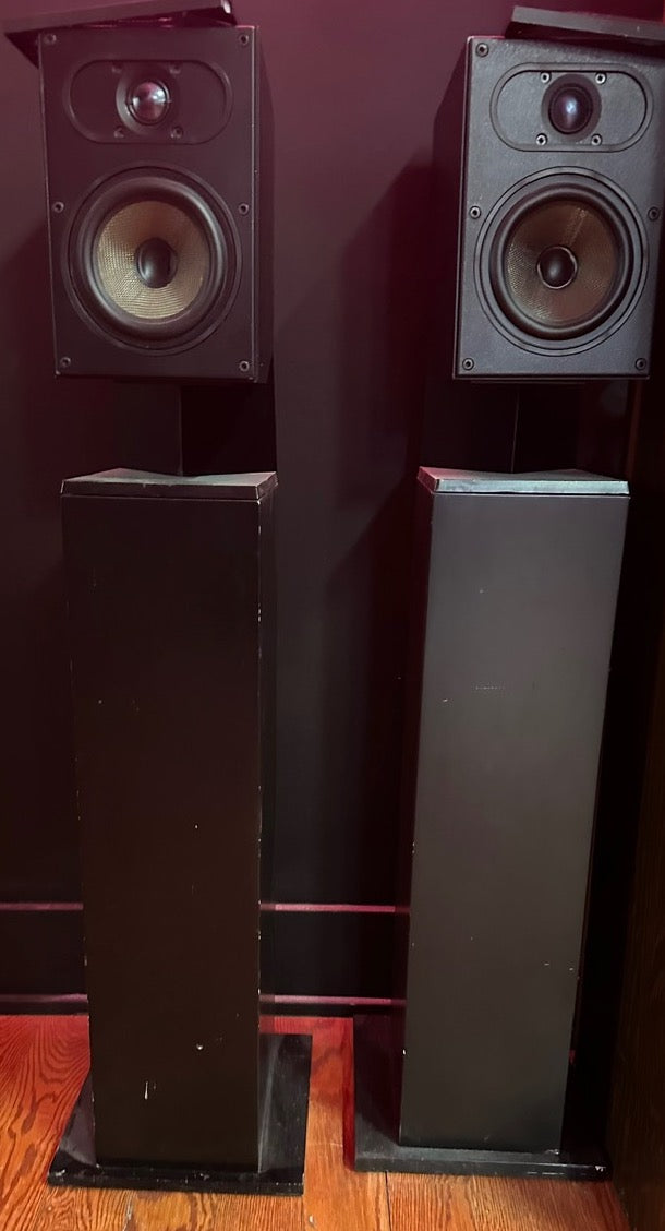 B&W BOWERS AND WILKINS CM1 / CM2 - CONCEPT 90 Kevlar FLOOR STANDING SPEAKERS - PAIR SET - Shuga Records