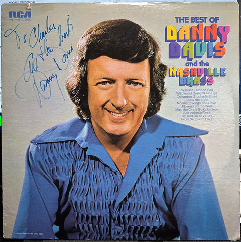 Signed Autographed - Danny Davis And The Nashville Brass – The Best Of Danny Davis And The Nashville Brass - VG+ LP Record 1974 RCA USA Vinyl - Country