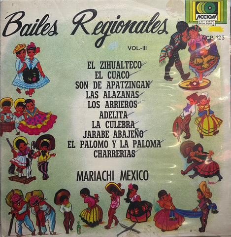 Mariachi Mexico – Bailes Regionales Vol. III - VG+ LP Record 1972 Accion Mexico Vinyl - Latin / Mariachi
