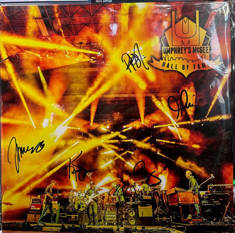 Signed Autographed - Umphrey's McGee – Hall Of Fame: Class Of 2016 - Mint- 2 LP Record 2017 Nothing Too Fancy Music Bright Orange Vinyl -