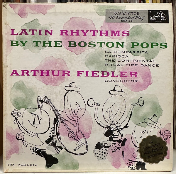Andy Warhol Cover Art - The Boston Pops, Arthur Fiedler – Latin Rhythms - VG+ 7" EP Record 1952 RCA USA Vinyl - Classical - Shuga Records