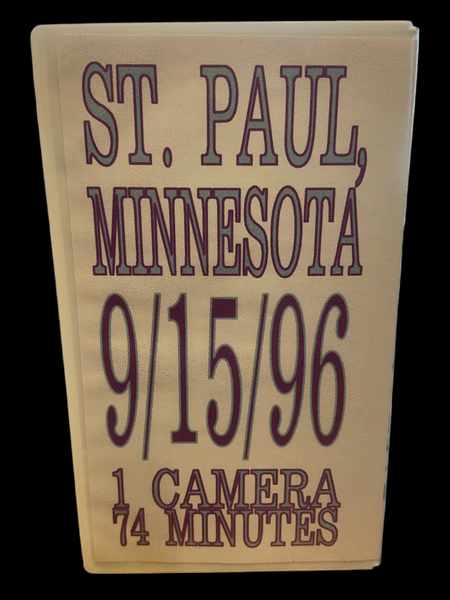 Rage Against The Machine - Minnesota 9/15/96 - Live in St. Paul, Minnesota 1996 - NM VHS Rudolf Video Tape - Shuga Records