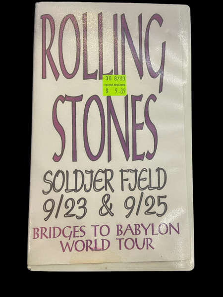 The Rolling Stones - Soldier Field 9/23 & 9/25 - Bridges To Babylon World Tour 1997 - NM VHS Rudolf Videos Tape - Shuga Records