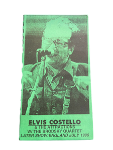 Elvis Costello - The Later Show: England July 1996 - NM VHS Tape - Shuga Records