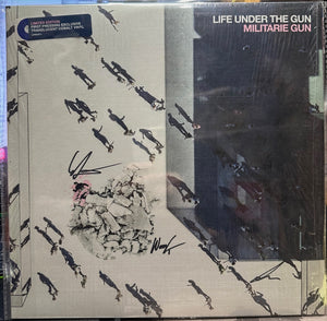 Signed Autographed - Militarie Gun – Life Under The Gun - New LP Record 2023 Loma Vista Translucent Cobalt Vinyl - Hardcore / Indie Rock