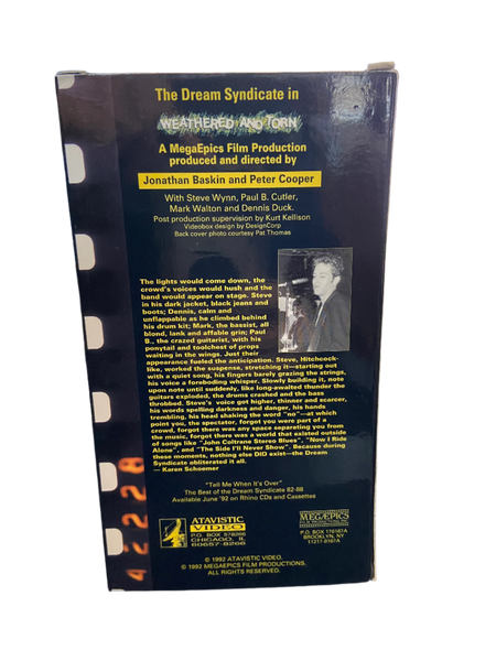 The Dream Syndicate - Weathered and Torn - NM VHS 1992 Atavistic Video Tape - Shuga Records