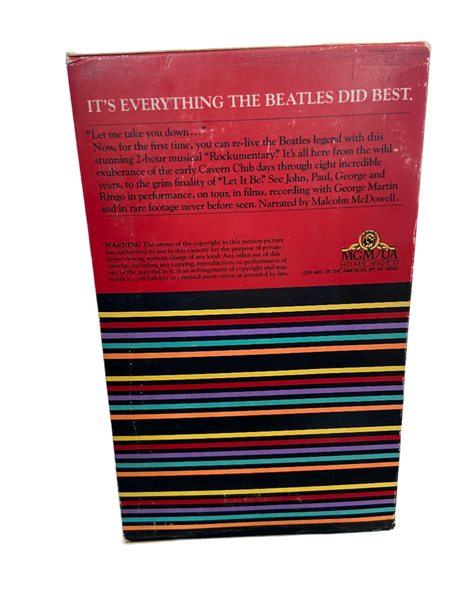 The Beatles - The Compleat Beatles - VG+ VHS 1982 MGM Tape - Shuga Records