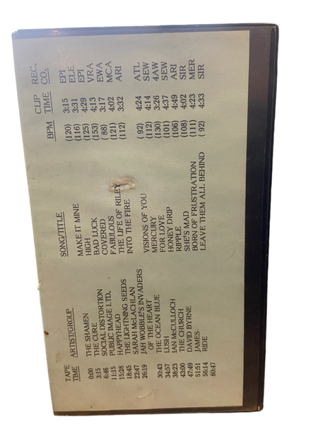 Avant - 986 - Live Festival - NM VHS Wolfram Video Tape - Shuga Records