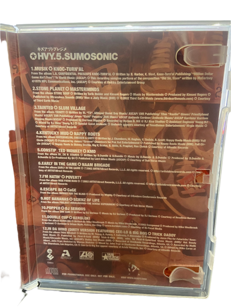 HVY.5.SUMOSONIC - Heavy Box - Back in The Days - NM powerHouse Books DVD - Shuga Records