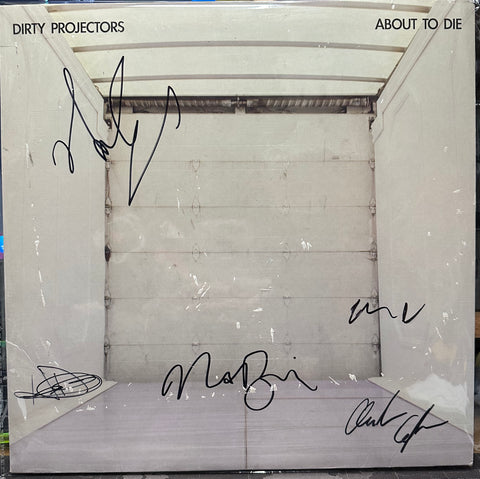 Signed Autographed - Dirty Projectors – About To Die - Mint- EP Record 2012 Domino UK Vinyl - Indie Rock