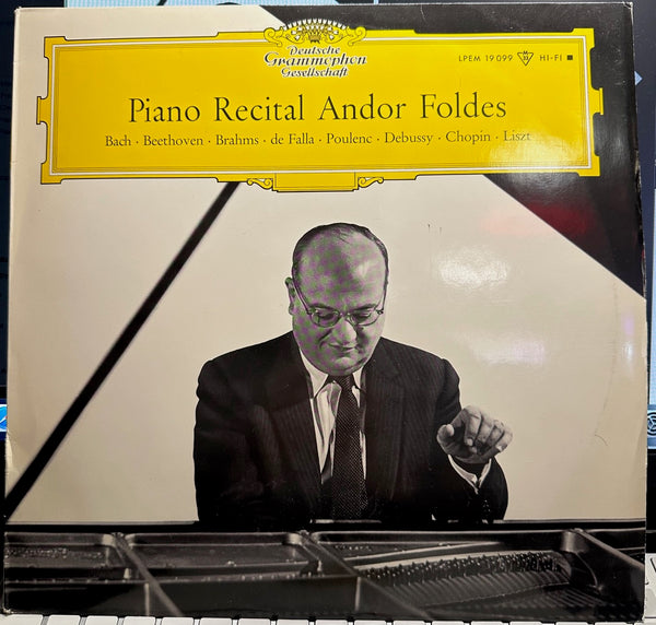 Andor Foldes – Piano Recital Andor foldes - Mint- LP Record 1962 Deutsche Grammophon Germany Mono Vinyl - Classical - Shuga Records