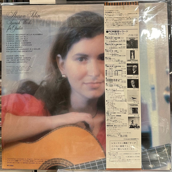Signed Autographed - Sharon Isbin – Spanish Works For Guitar - COVER ONLY 1981 Denon Japan - Classical