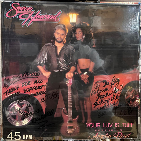 Signed Autographed - Steven Howard Featuring Angelia Boyd – Your Luv Is Tuff - Mint- 12" Single Record 1980s USA Private Press Vinyl - Funk
