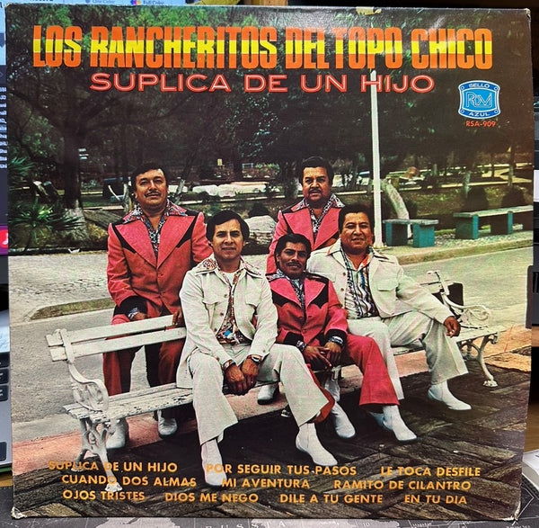 Los Rancheritos Del Topo Chico - Suplica De Un Hijo - VG+  LP Record 1978 Rovi USA Vinyl - Latin / Ranchera - Shuga Records