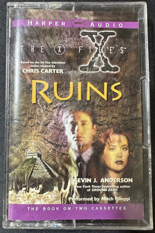 Kevin J. Anderson Read By Mitch Pileggi – The X Files: Ruins - VG+ Cassette Tape 1996 HarperCollins Audio Books - Audiobook