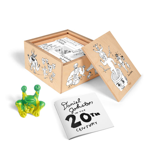 Daniel Johnston - In the 20th Century - New 16 Cassette Box Set 2025 Joyful Noise Tapes in Numbered Screen-printed Wood Box with Toy and Notes - Indie Rock / Lo-Fi - Shuga Records