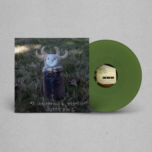 Mj Lenderman & Wednesday - Guttering (2021) - Mint- (VG cover) LP Record 2025 Julia's War USA Olive Green Vinyl - Indie Rock / Alternative / Lo-Fi - Shuga Records