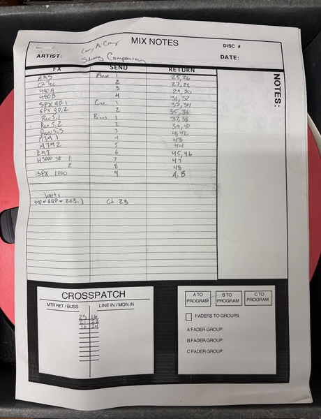 Larry McCray Tape Reel Studio Recording #1 Platinum Quantegy GP9 Detroit Blues - Shuga Records