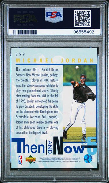 1994 MICHAEL JORDAN Upper Deck Card #359 Chicago Bulls HOF PSA 8