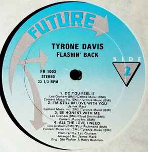 Tyrone Davis - Flashin' Back - VG+ LP Record 1988 Future USA Vinyl - Soul / Chicago - Shuga Records