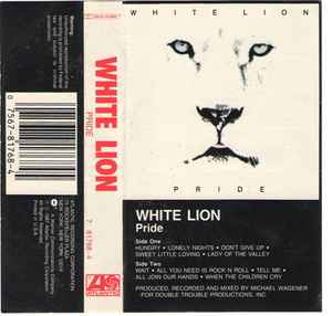 White Lion – Pride - Used Cassette 1987 Atlantic Tape - Hard Rock