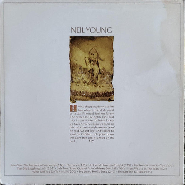 Neil Young – Neil Young (1969) - Mint- LP Record 1970 Reprise USA Vinyl - Classic Rock / Folk Rock - Shuga Records