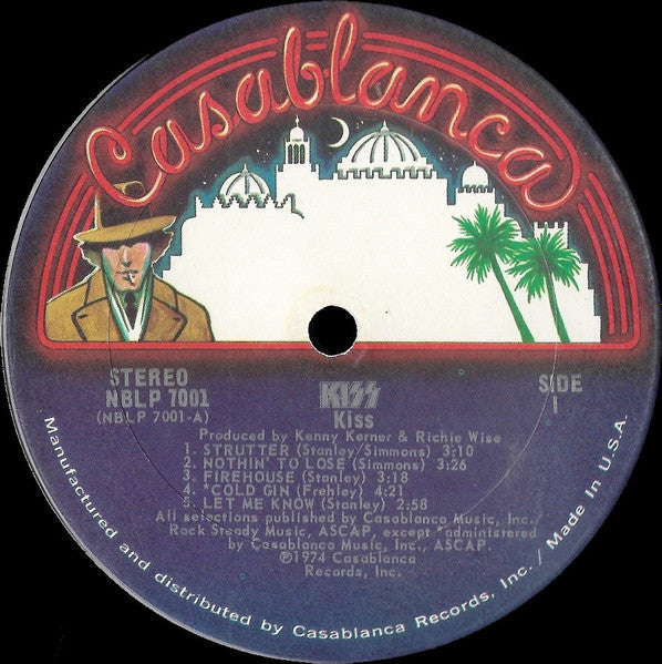 Kiss - Kiss - VG+ LP Record 1974 Casablanca USA Original Blue Label Terre Haute Press - Hard Rock / Glam Rock - Shuga Records
