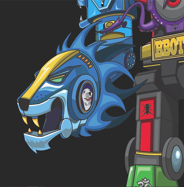DJ Q-Bert - Skratchy Seal - Super Seal Giant Robo V.2 (Right Arm) - VG+ 10" EP Record 2017 Thud Rumble Dirty Style Aqua Blue Marble - Hip Hop / DJ Battle Tool - Shuga Records
