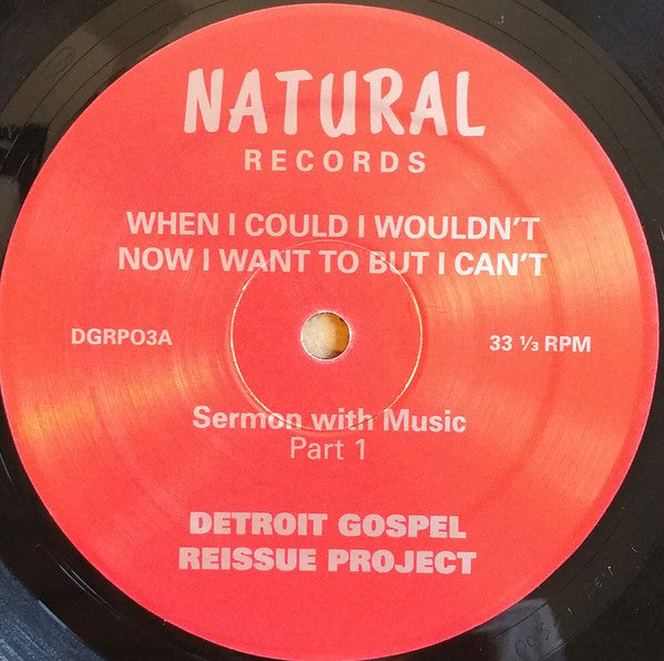 Rev. Jodie Holmes - When I Could I Wouldn't Now I Want To But I Can't - New LP Record 2017 Natural Detroit Gospel Reissue Project Vinyl & Insert - Gospel / Soul / Religious - Shuga Records