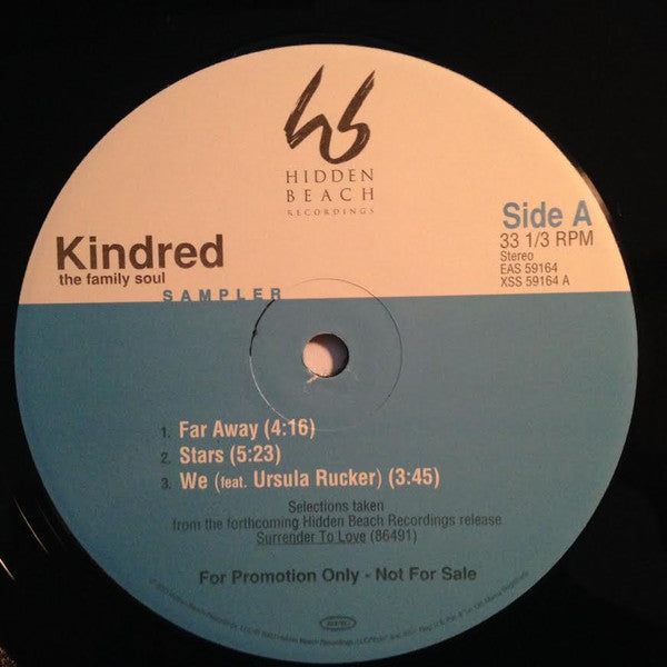 Kindred The Family Soul - Surrender To Love - Mint- EP Record 2003 Epic Hidden Beach Recordings USA Promo Vinyl - Soul / House / Neo Soul - Shuga Records