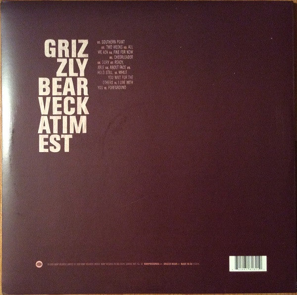 Grizzly Bear - Veckatimest (2009) - Mint- (VG+ cover) 2 LP Record 2014 Warp 180 gram Vinyl -Indie Rock / Acoustic